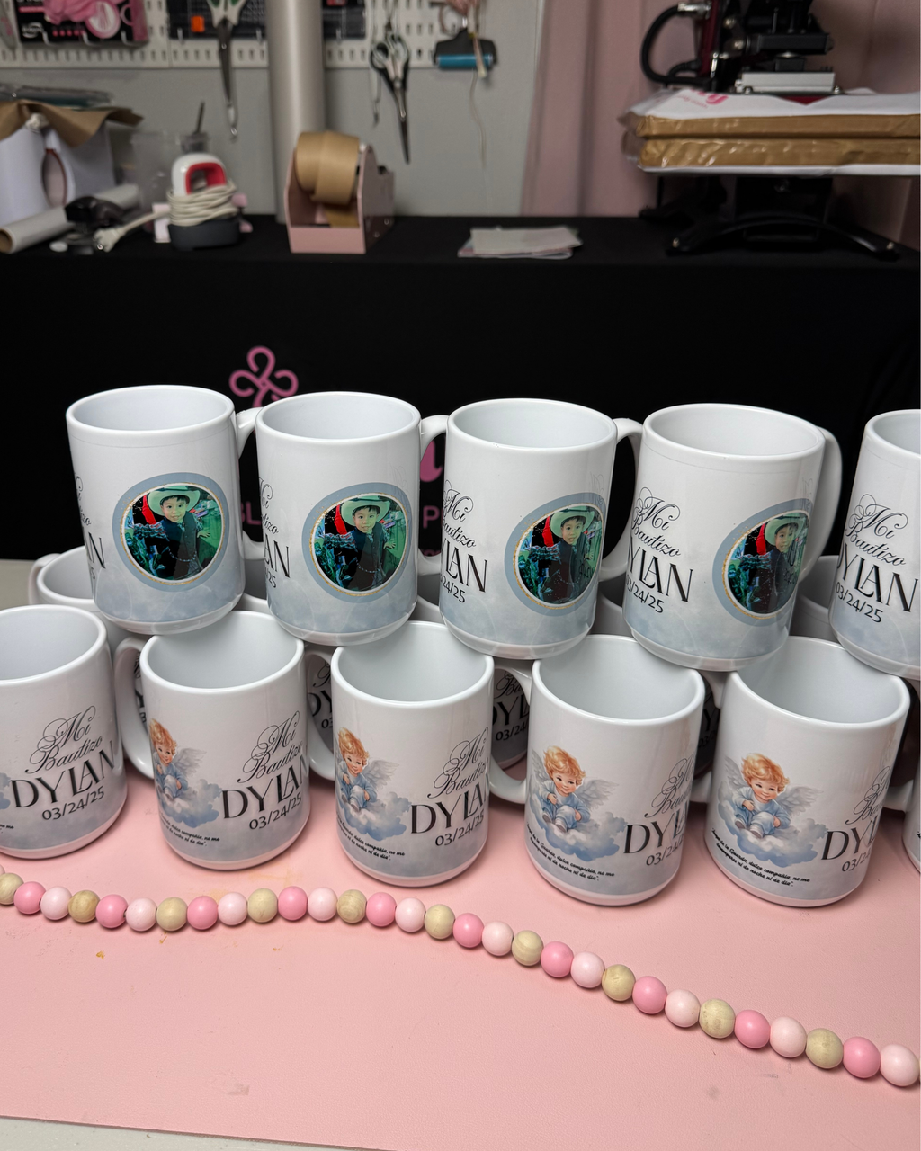 Tazas sublimadas personalizadas para recuerdo de fiestas