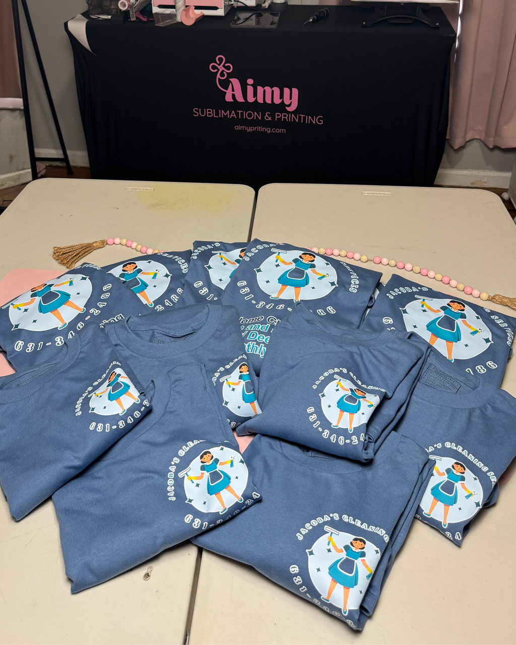 Playera personalizada manga Larga de algodon para negocio