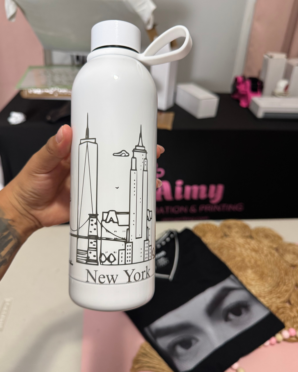 Botella sublimada personalizada de acero inoxidable 17oz