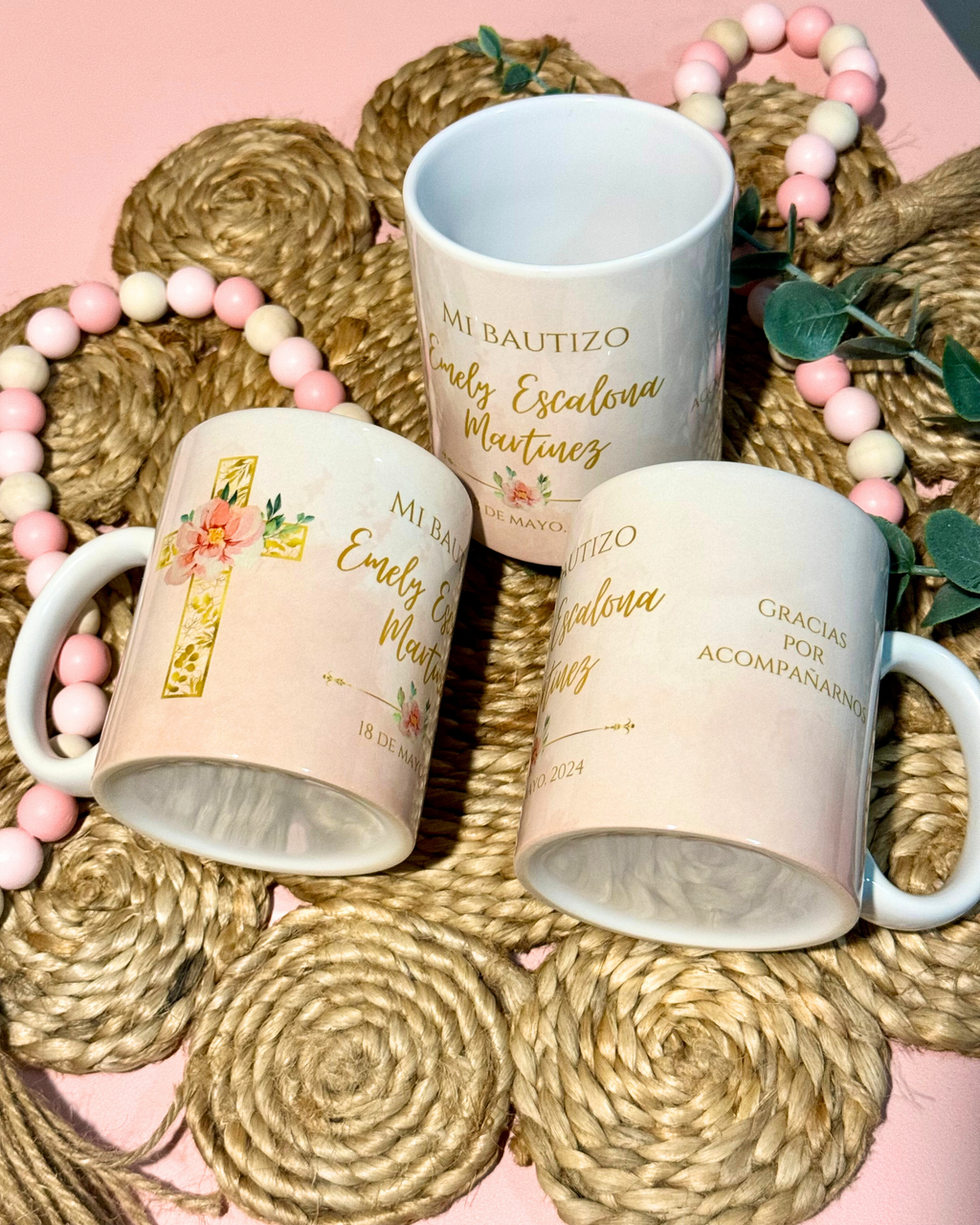 Tazas sublimadas personalizadas para recuerdo de fiestas