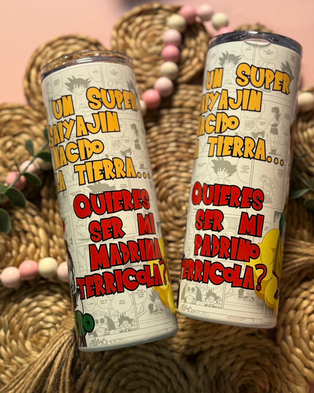 Termo sublimado de acero inoxidable 20oz para propuesta de padrinos