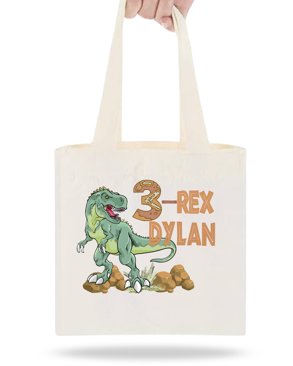 Bolsa de tela para cumpleaños 8"x8" 12ct personalizada