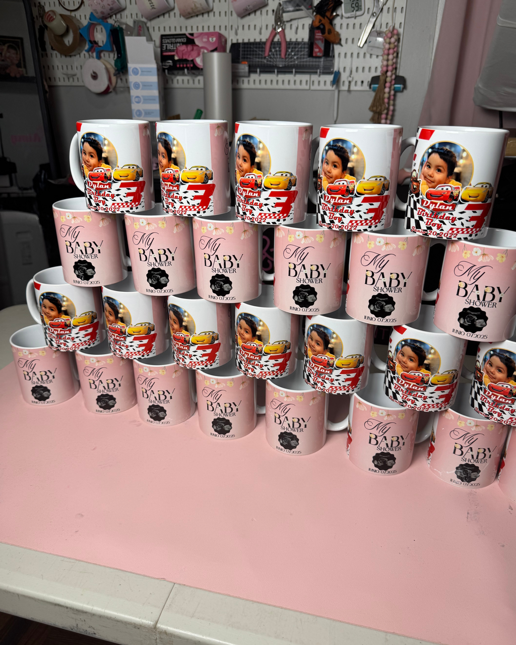 Tazas sublimadas personalizadas para recuerdo de fiestas