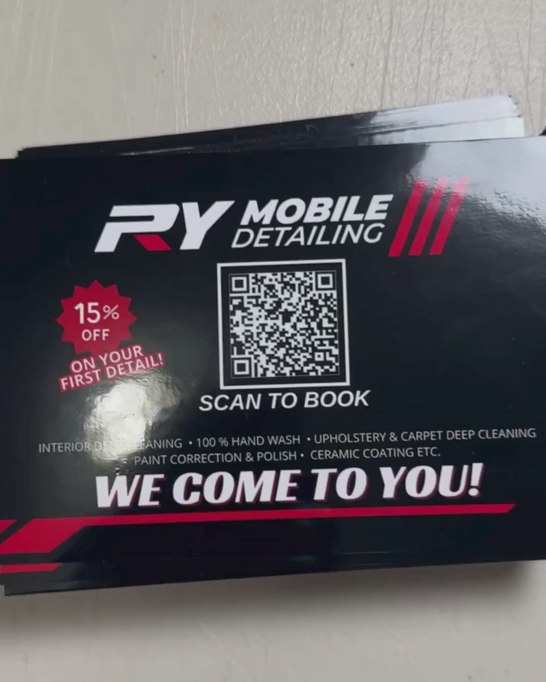 Potscards personalizados para negocios y publicidad 5"x7"